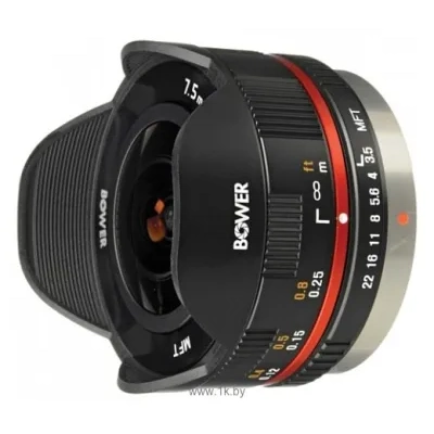 Bower 7.5mm f/3.5 Fisheye Micro 4/3